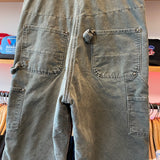 Vintage 2004 Carhartt R27 MOS 34x29 Moss Green Insulated Overalls