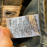 Vintage 2004 Carhartt R27 MOS 34x29 Moss Green Insulated Overalls