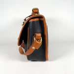 Vintage 90's Dooney & Bourke R701 Black Carrier Shoulder Bag Purse