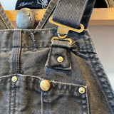 Vintage Y2K Carhartt Black Duck Canvas 32x31 Bib Overalls