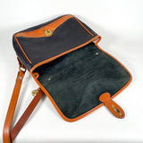 Vintage 90's Dooney & Bourke R701 Black Carrier Shoulder Bag Purse