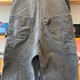 Vintage Y2K Carhartt Black Duck Canvas 32x31 Bib Overalls