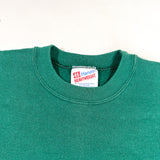Vintage 90’s Hanes Heavyweight Green Blank Crewneck Sweatshirt