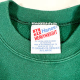 Vintage 90’s Hanes Heavyweight Green Blank Crewneck Sweatshirt