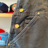 Vintage Y2K Carhartt Black Duck Canvas 28x28 Bib Overalls