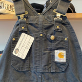 Vintage Y2K Carhartt Black Duck Canvas 28x28 Bib Overalls