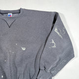 Vintage 90's Russell Athletic Paint Splatter Crewneck Sweatshirt