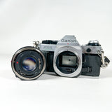 Vintage 80's Canon AE-1 Program SLR 50mm f/1.8 Lens Kit 35mm Film Camera