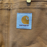 Vintage 2002 Carhartt R19 BRN Brown Duck 40x34 Bib Overalls