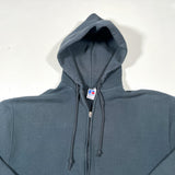 Vintage 90's Russell Athletic Black USA Made Full Zip Hoodie Sweatshirt