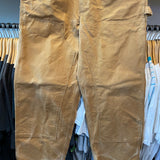 Vintage 2002 Carhartt R19 BRN Brown Duck 40x34 Bib Overalls
