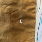 Vintage 2002 Carhartt R19 BRN Brown Duck 40x34 Bib Overalls