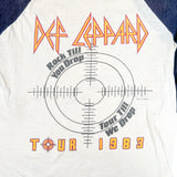 Vintage 80’s Def Leppard Tour Till We Drop 1983 Raglan T-Shirt
