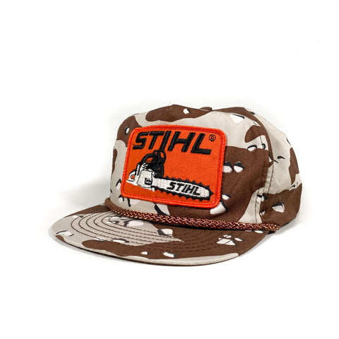 Vintage 80's Stihl Chainsaws Desert Camo Hat