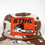Vintage 80's Stihl Chainsaws Desert Camo Hat