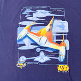 Vintage 1999 Star Wars Episode I Naboo Starfighter Droid T-Shirt