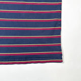 Vintage Y2K Vans Navy Red Yellow Striped Embroidered Polo Shirt