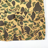 Vintage 80's Duck Camo Cropped Chopped Button Up Shirt