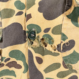 Vintage 80's Duck Camo Cropped Chopped Button Up Shirt