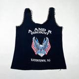 Vintage 1994 Forever Wild 3D Emblem Women's Lace Trim Biker Tank Top