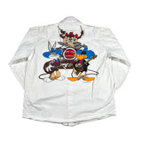 Vintage 1993 Looney Tunes Taz Western Button-Up Shirt