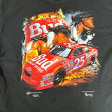Vintage 1996 Ken Schrader Budweiser NASCAR Racing T-Shirt