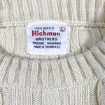 Vintage 80's Richman Brothers Cable Knit Crewneck Sweater