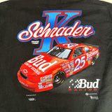 Vintage 1996 Ken Schrader Budweiser NASCAR Racing T-Shirt