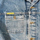 Vintage 80's Prison Blues Blanket Lined Denim Trucker Jacket