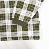 Vintage 90's Structure Blue Plaid Denim Collar Pullover Shirt