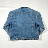 Vintage 80's Prison Blues Blanket Lined Denim Trucker Jacket