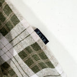 Vintage 90's Structure Blue Plaid Denim Collar Pullover Shirt