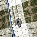 Vintage 90's Structure Blue Plaid Denim Collar Pullover Shirt