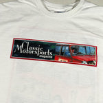 Vintage Y2K Classic Motorsports Magazine Mini Cooper & Porsche Racing T-Shirt