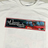 Vintage Y2K Classic Motorsports Magazine Mini Cooper & Porsche Racing T-Shirt