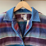 Vintage 90's Gina Peters Striped Blouse Shirt