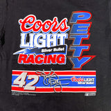 Vintage 1995 Coors Light Silver Bullet #42 NASCAR T-Shirt