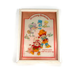 Vintage 1980 Strawberry Shortcake Framed Art