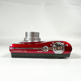 Modern 2011 Nikon COOLPIX L24 Red 14MP 3.6x Zoom Digital Camera