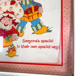 Vintage 1980 Strawberry Shortcake Framed Art