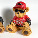 Vintage 90's Dale Earnhardt Sr. & JR. Ceramic Bears