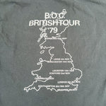 Vintage Y2K Blue Öyster Cult British Tour 1979 Band T-Shirt