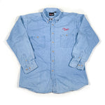 Vintage 90's Dale Earnhardt Chambray Denim Button Up Shirt