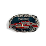 Vintage 80's Bill Elliott Enamel NASCAR Belt Buckle