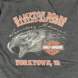 Vintage 2008 Harley-Davidson Hampton Roads Yorktown VA T-Shirt