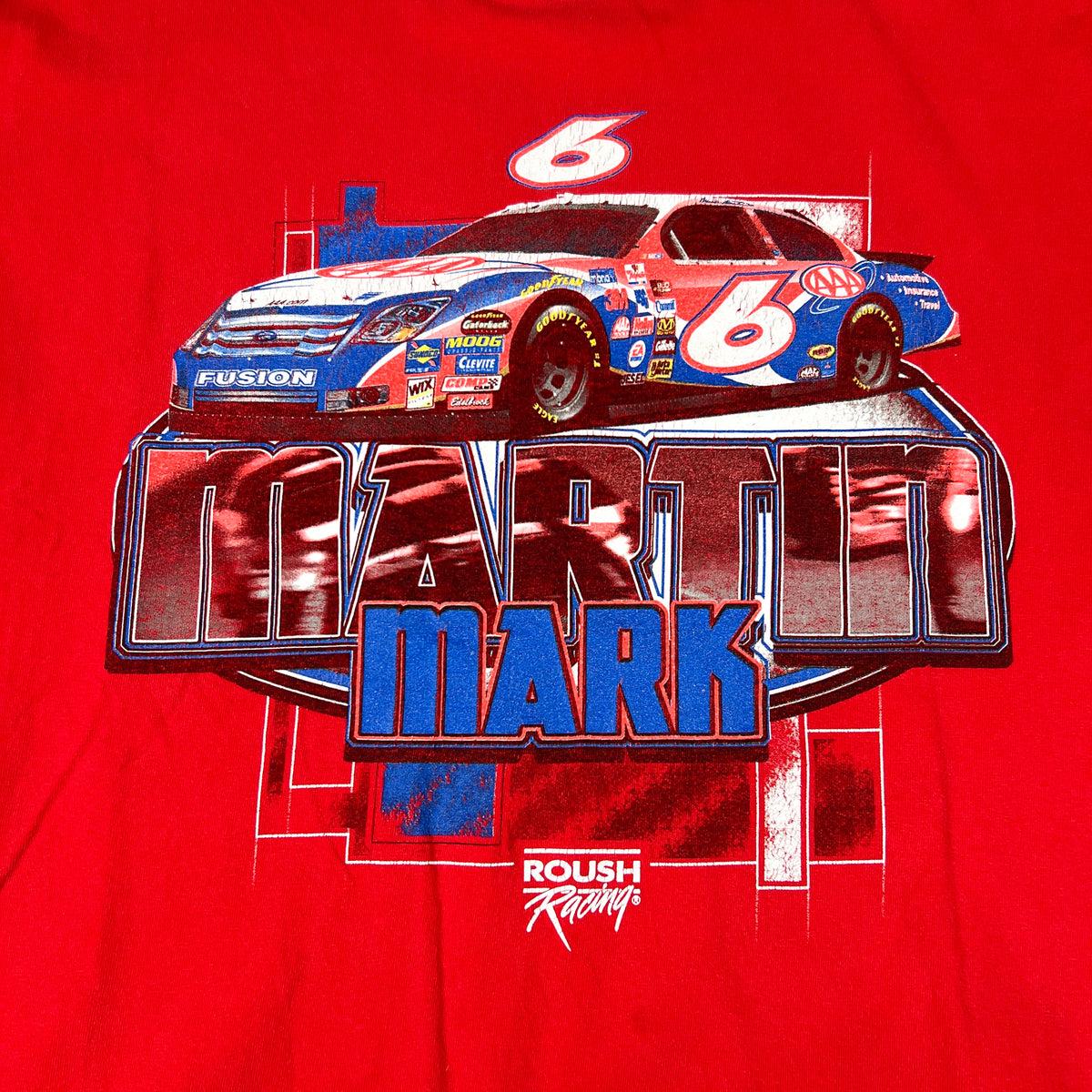 Vintage Y2K Mark Martin #6 Roush Racing NASCAR T-Shirt – CobbleStore ...
