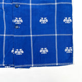 Vintage 60's Guatemalan Hand Woven Eagle Pattern Button Up Shirt