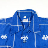 Vintage 60's Guatemalan Hand Woven Eagle Pattern Button Up Shirt