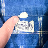 Vintage 60's Guatemalan Hand Woven Eagle Pattern Button Up Shirt