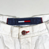 Vintage 2002 Tommy Hilfiger White Baggy Carpenter Jean Shorts